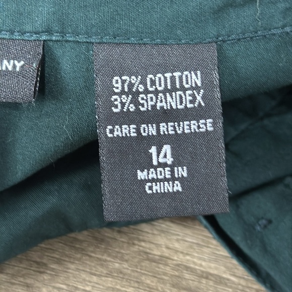 New York & Company shirt dress green size 14 - Picture 6 of 7